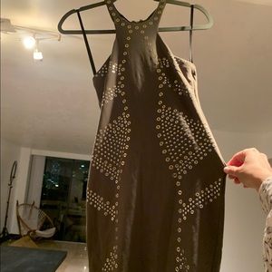 Unique and beautiful Bebe bodycon midi dress.